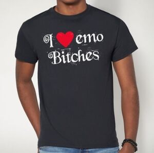 Spencer's Gifts I ❤️ Emo Bitches tshirt sz XL